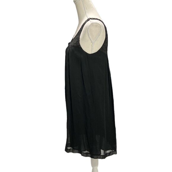 Theory Little Black Dress 100% Silk Lined Short Party Dress Arleigh Size 4 - Picture 3 of 5